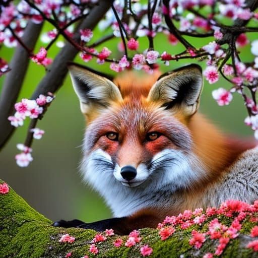 Vibrant Cherry Blossoms in Sharp Focus