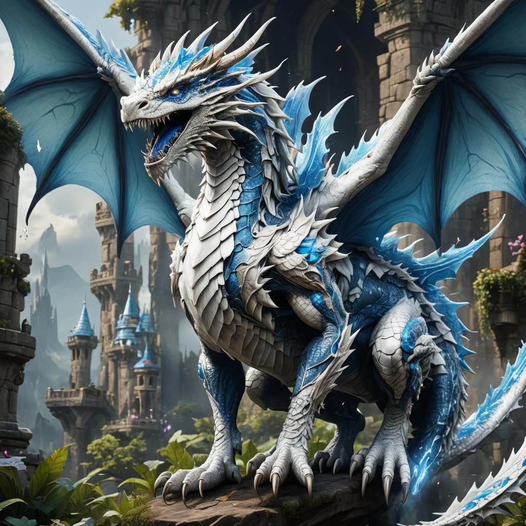 Fairy Dragon Hybrid: Detailed Fantasy Art