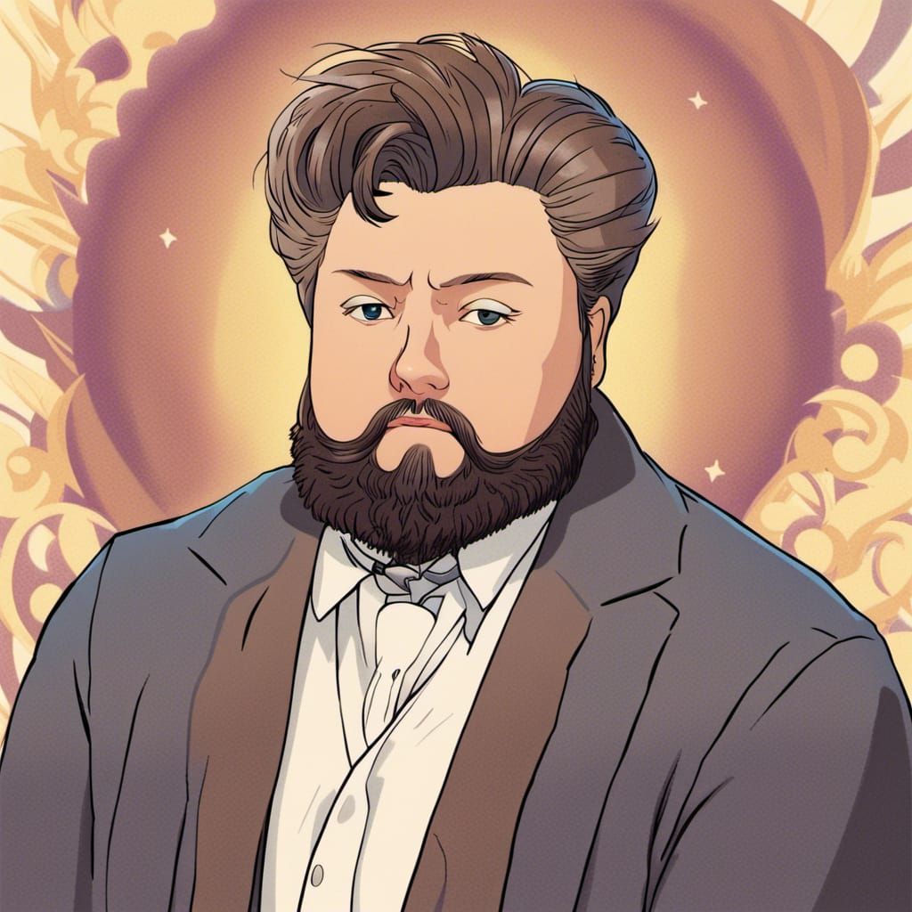 Charles Spurgeon as 90s Anime Character