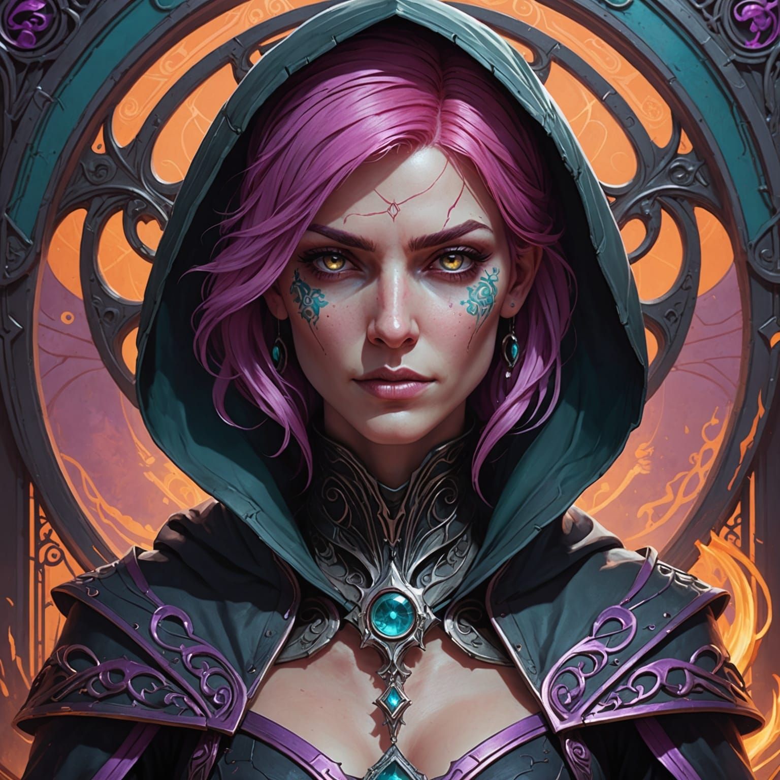 Pink Haired Reaper on Magazine Cover