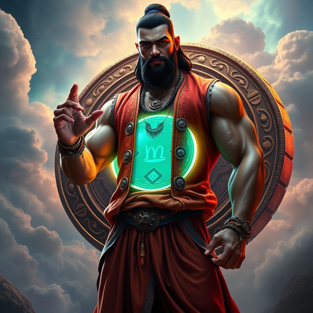 Majestic Genie at the Threshold of Dreams