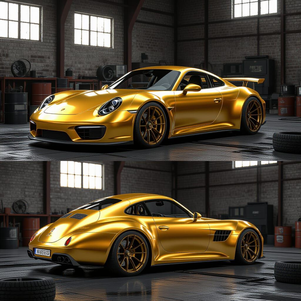 Porsche 356 Inspired Supercar Concepts in Workshop