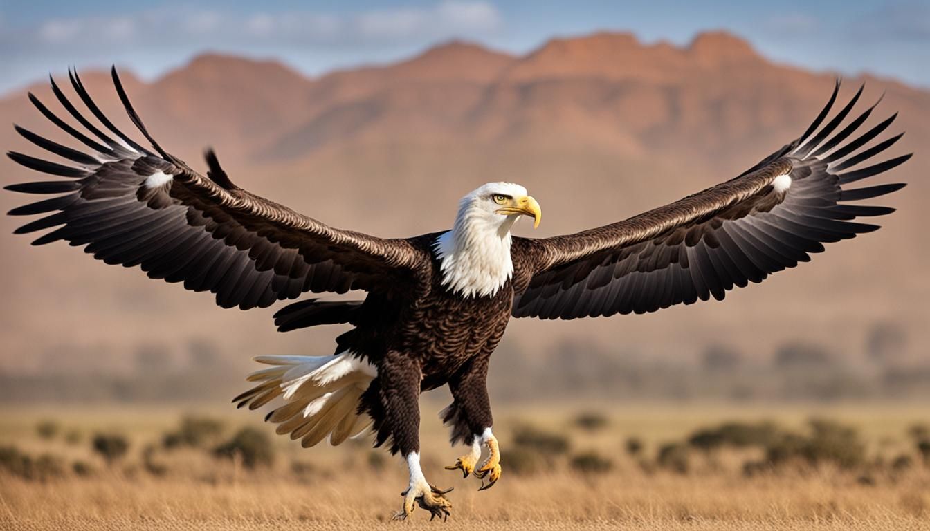 Hybrid Creature: Eagle, Ostrich, and Lion Fusion