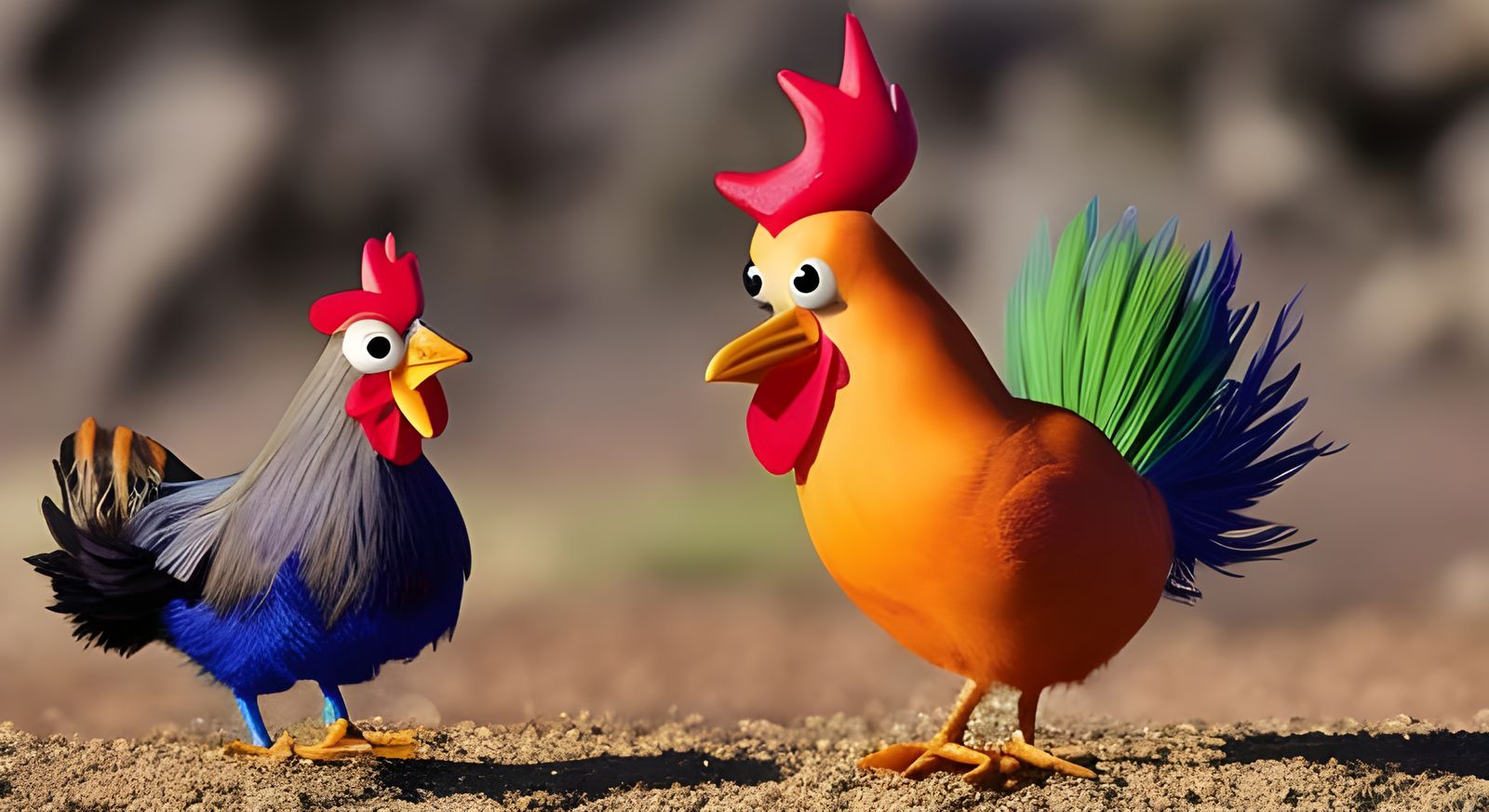 “Things keep getting worse here at The Badass Yard Bird Farm.  First it’s KFC, then Tyson, now Purdue.  What are we supp...