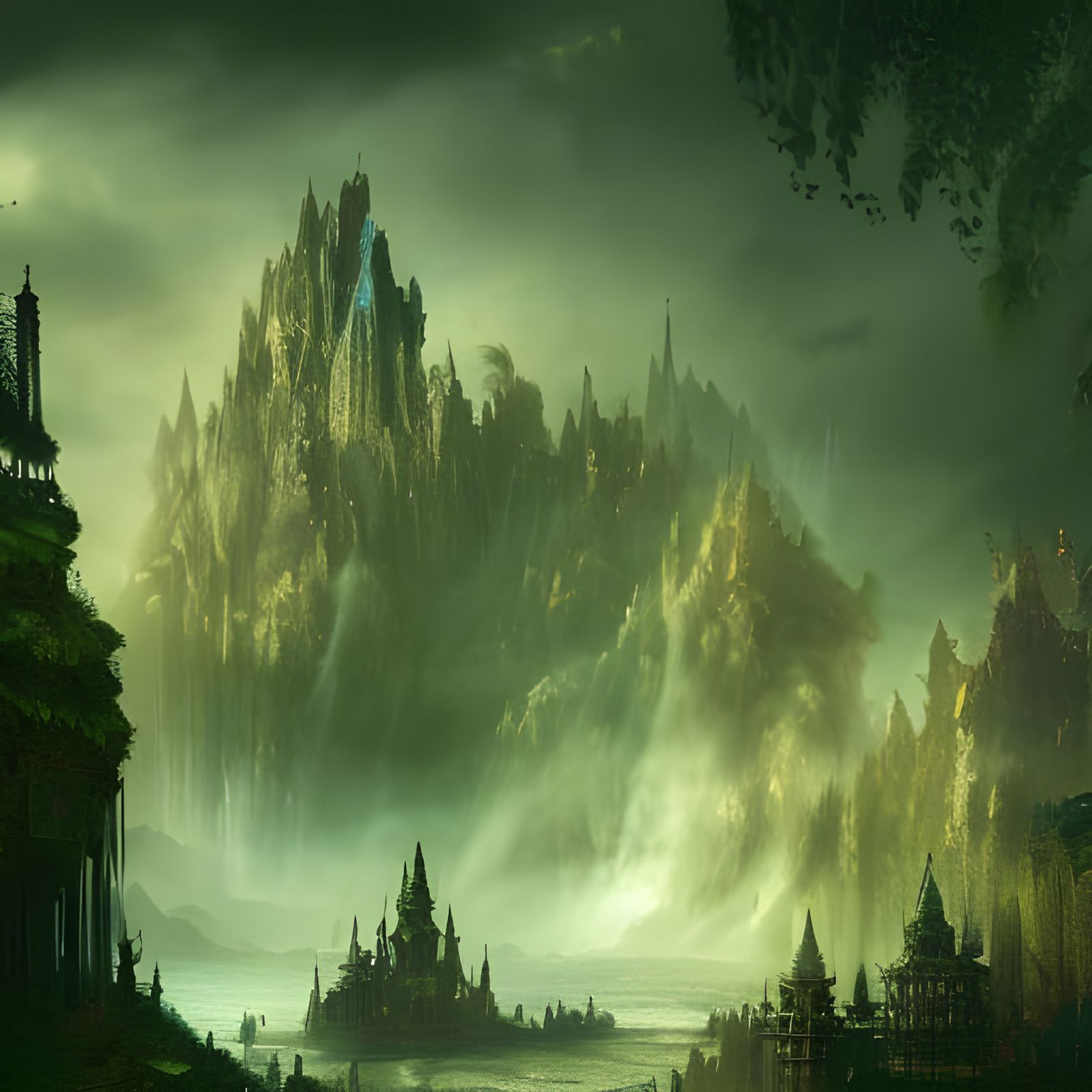 Fantasy Palace Digital Matte Painting
