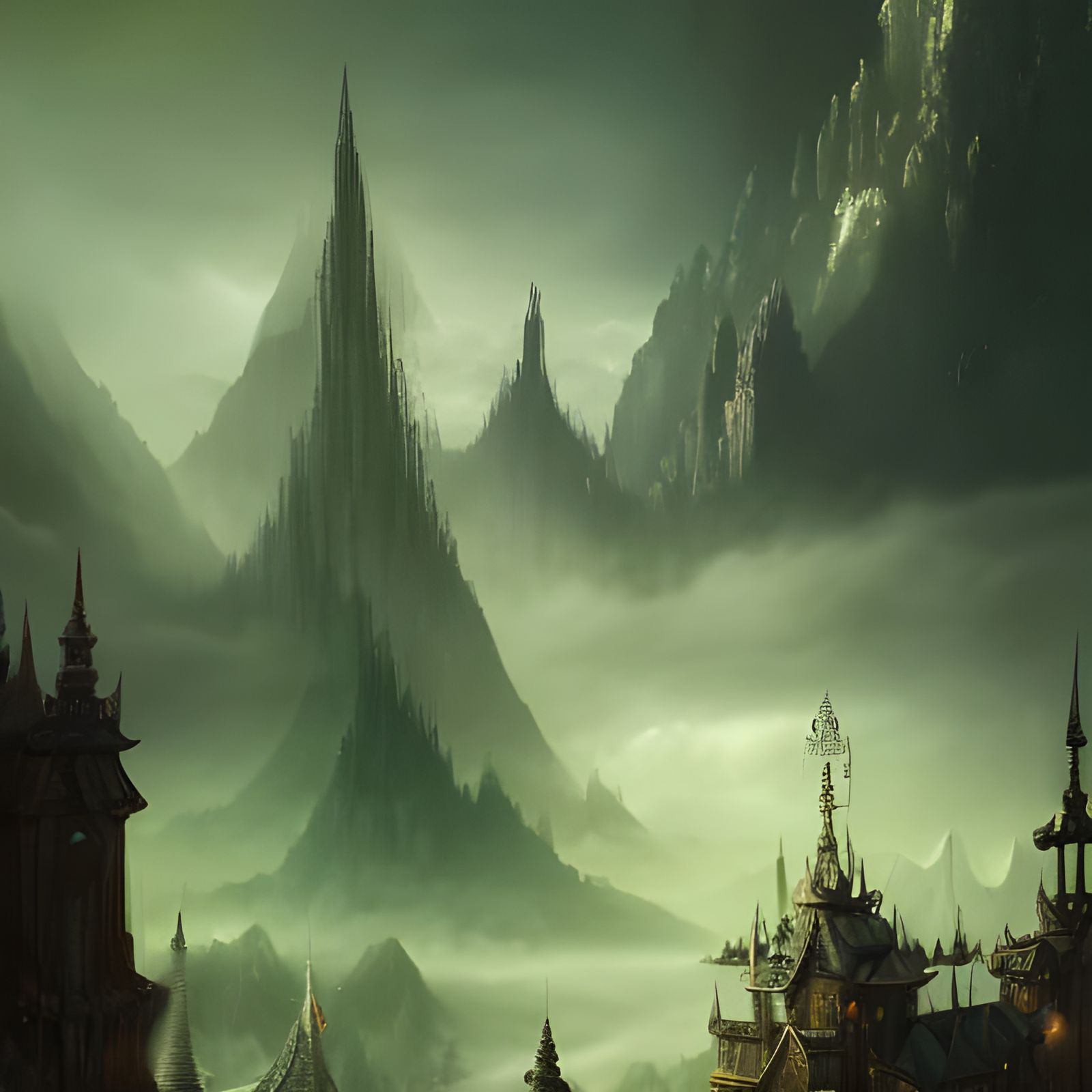 Fantasy Palace Digital Matte Painting in Unreal Engine