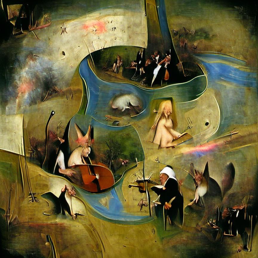 Bosch-Style River of Music and Sin