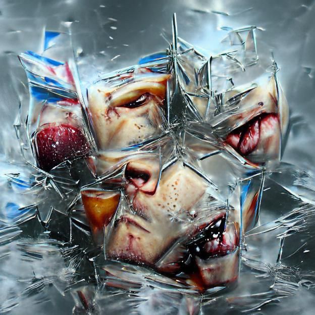 Shattered Brainfreeze in Icy Hyperrealism