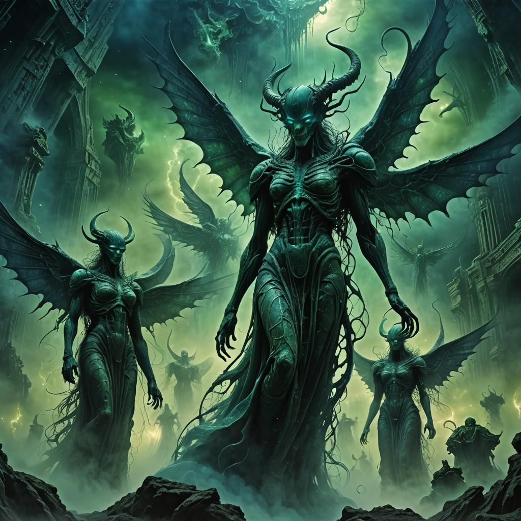 Cosmic Demon Angels in Interstellar Space