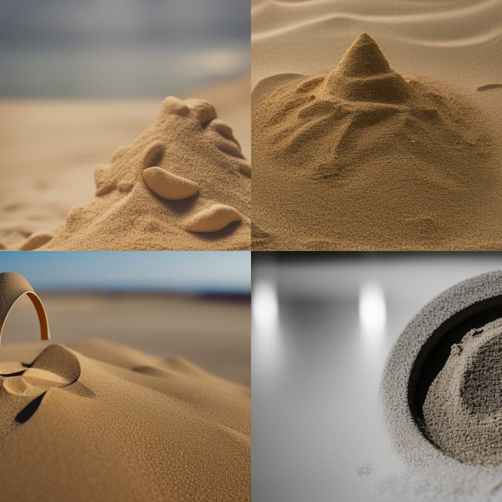 Time Sand Object in Professional Photography Style