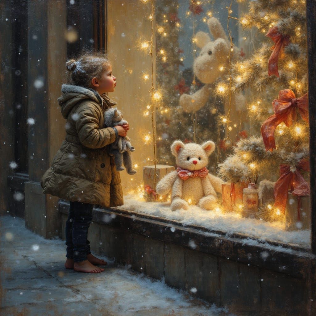 Childhood Dreams at the Luxury Store Window