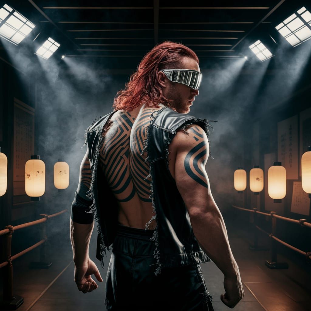 Tribal Warrior in Smoky Dojo