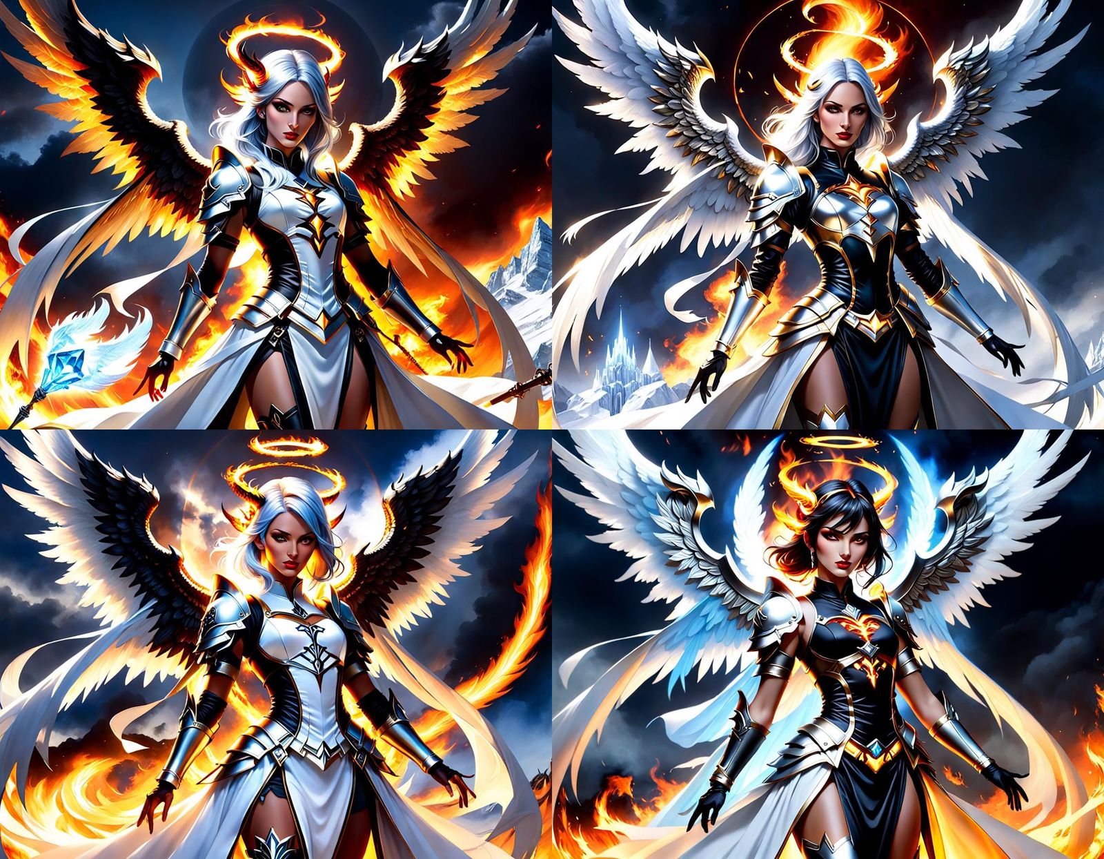 Duality: Angel and Demon in Anime Style