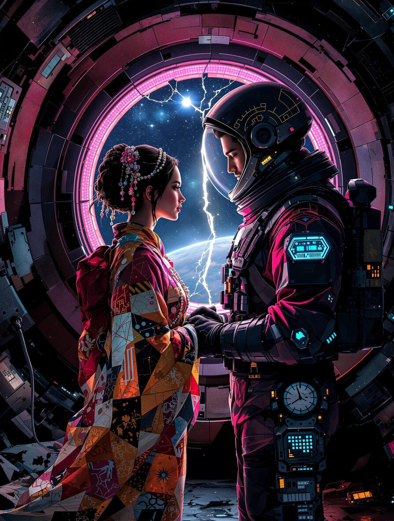 Retro-Futuristic Diaspora Wedding in a Derelict Colony Ship