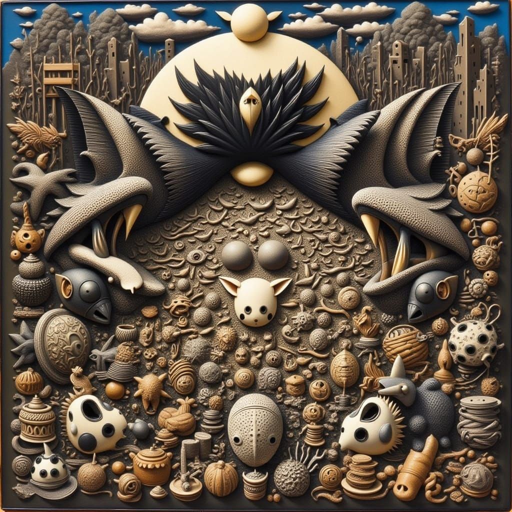 Mysterious Pirate Creature on a Black Beach