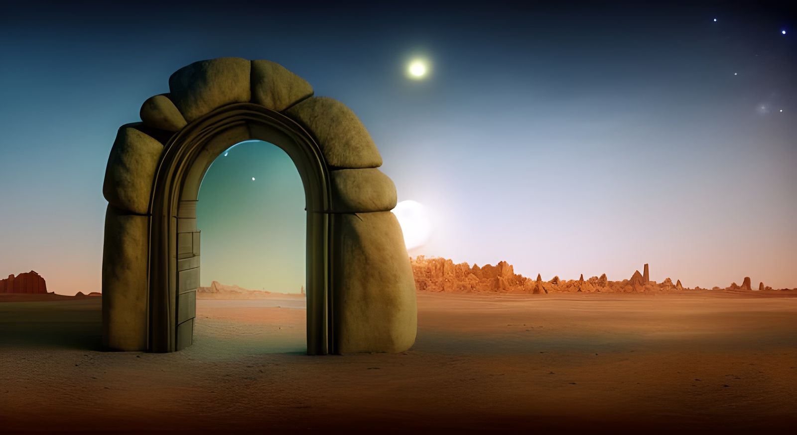 Magical Stone Portal to Another World