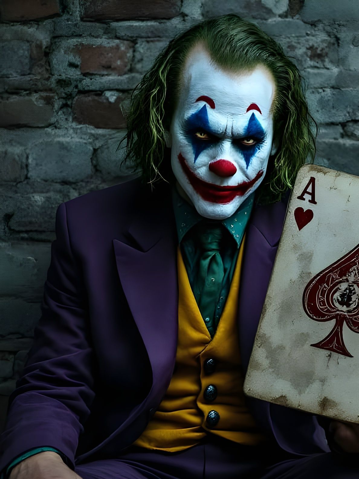 Cinematic Clown Portrait with Film Noir Lighting