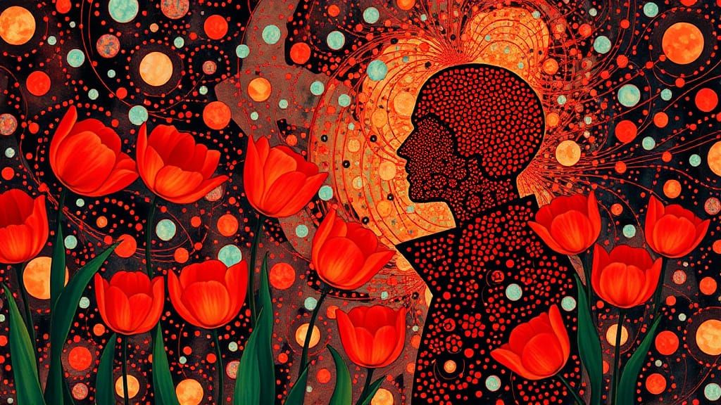 Ethereal Whimsy in Liquid Opal, Inspired by Klimt and Beyond