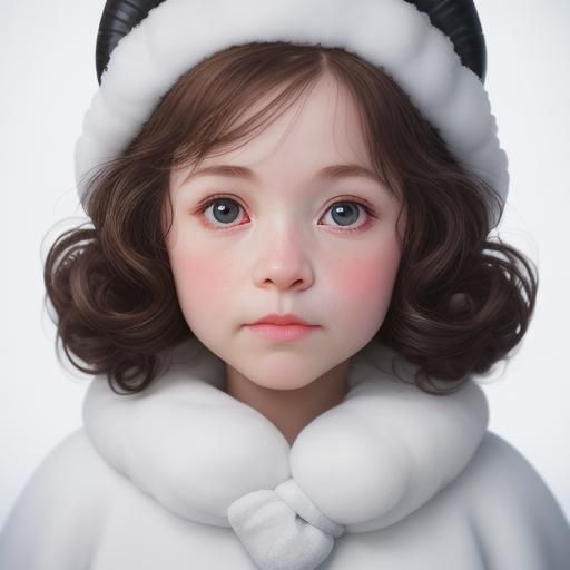 Little Bo Peep and Lamb Portrait