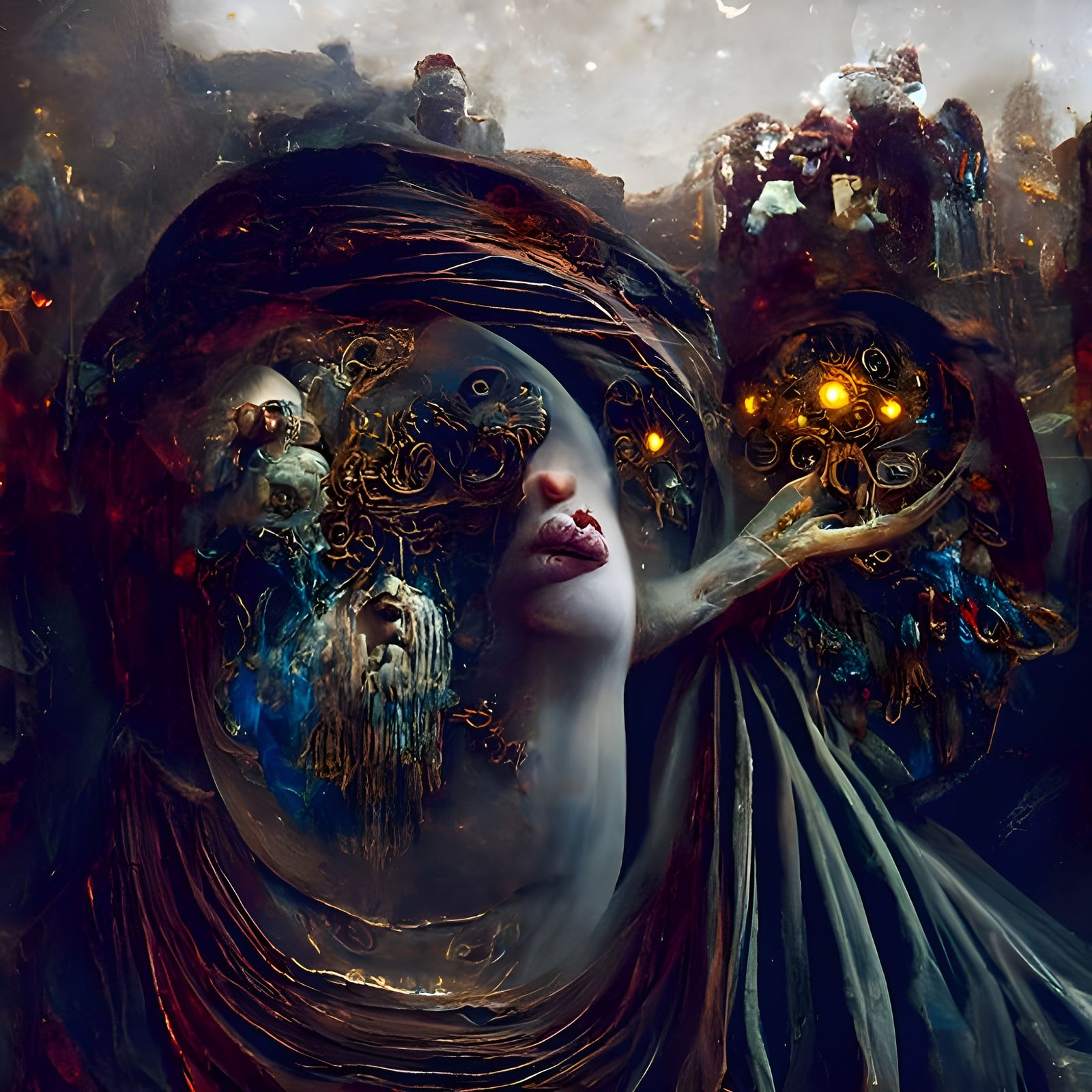 Haunted Portrait of Cassandra, Trojan Prophetess