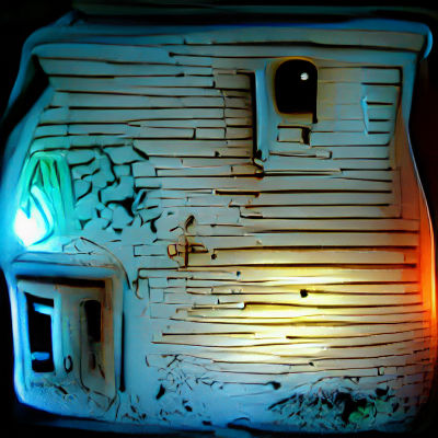 Eerie Abandoned House: A Study in Decay