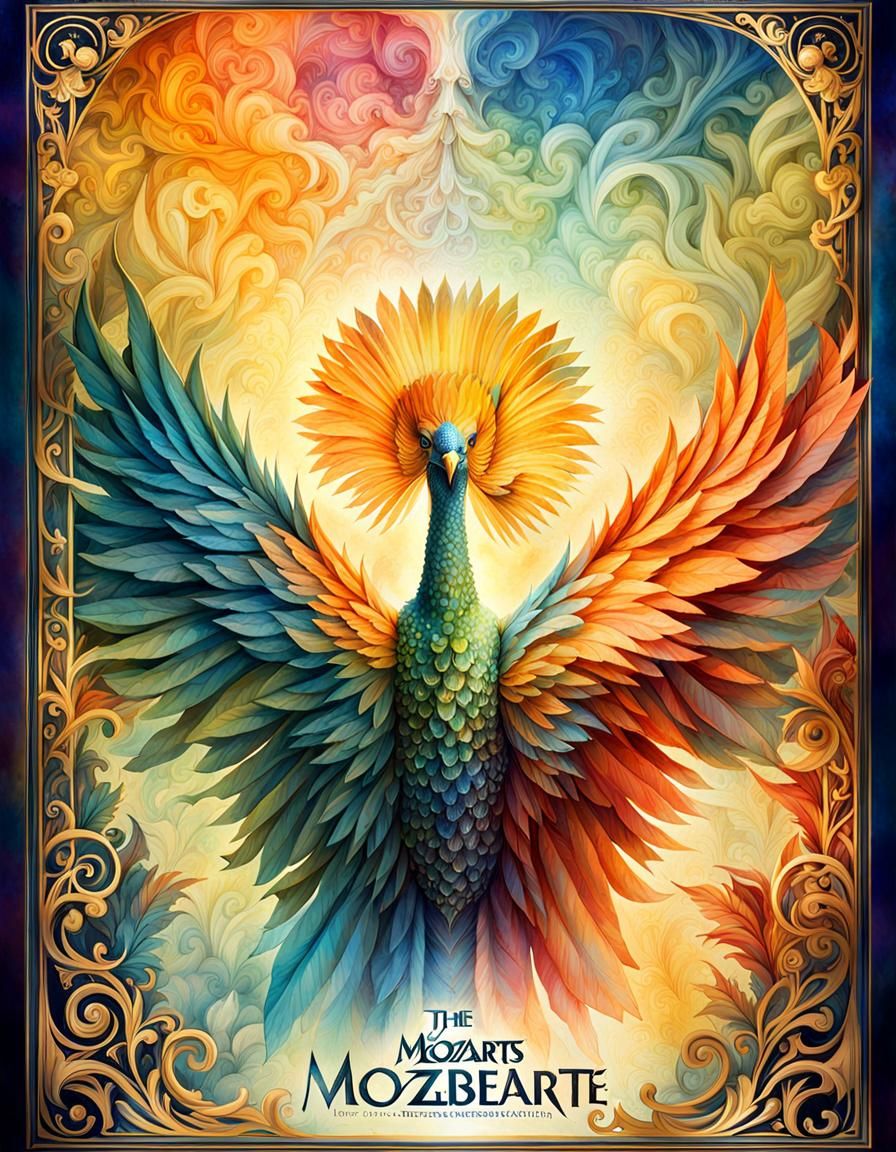 Mozart's Magic Flute: Watercolor Opera Poster