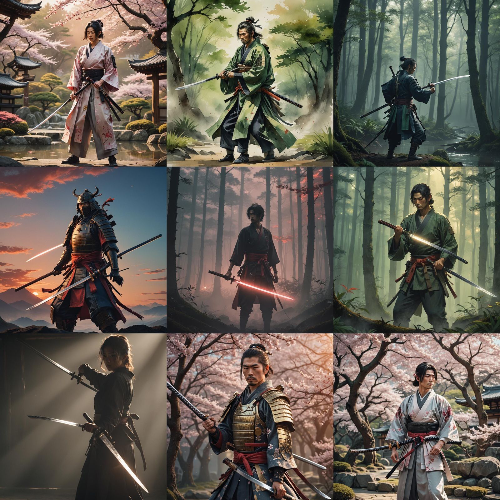 Figure with Katana in Hand