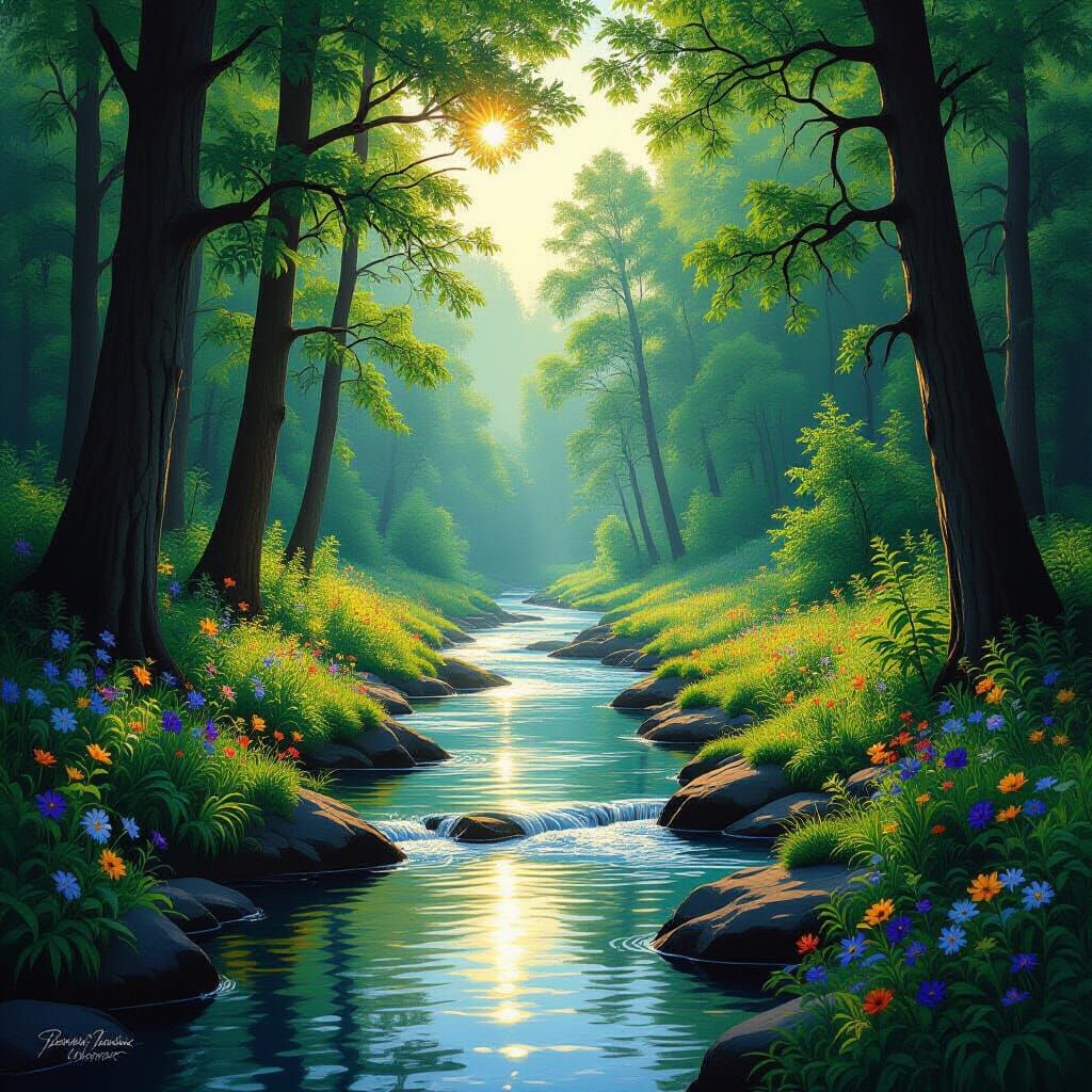 Victoria Island Wilderness Dusk Digital Painting