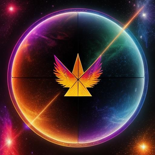 Phoenix Suns Logo in Astral Holographic Style