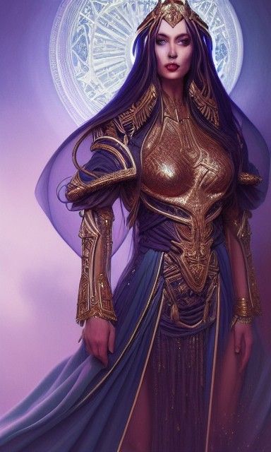 Sci-Fi High Priestess in Ceremonial Robes