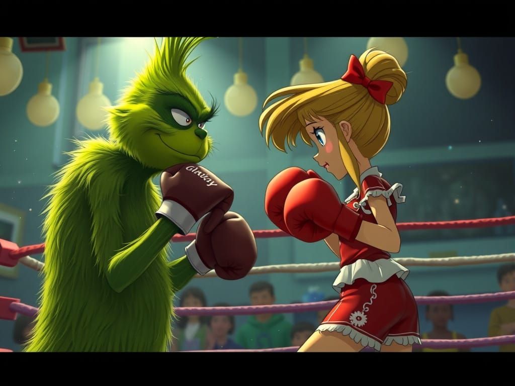 Whoville Boxing Champion in Epic Grinch Clash