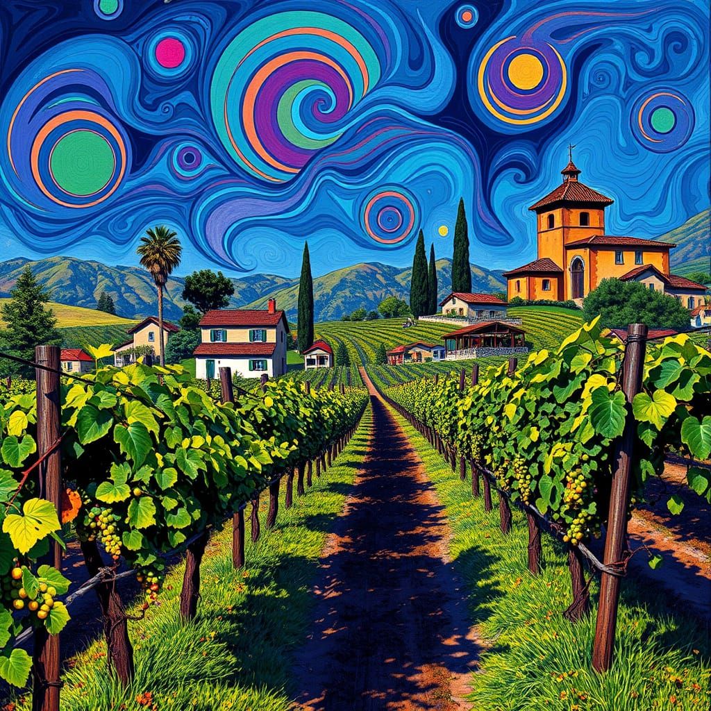 California Vineyard Transformed into Vibrant Graffiti Art