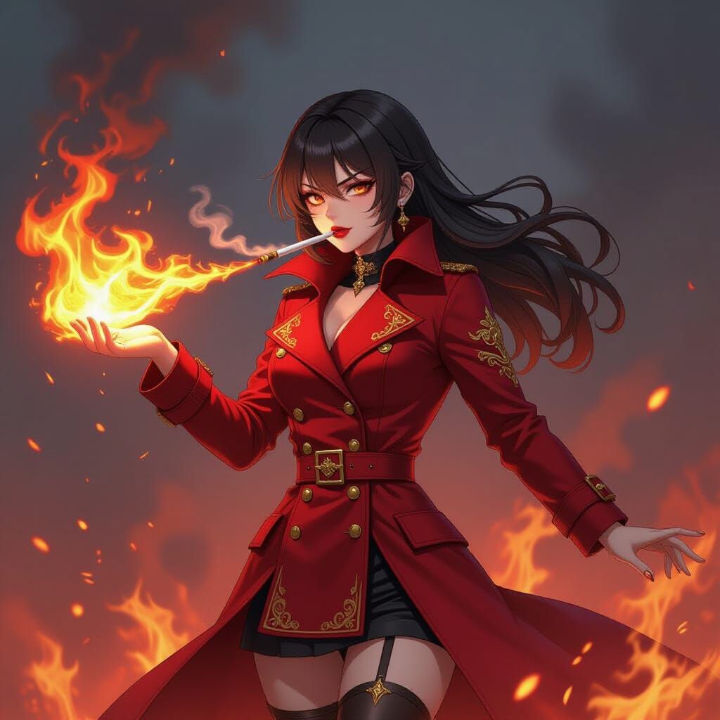 Fraulein Inferno Unleashes Fire in 3D Anime Style