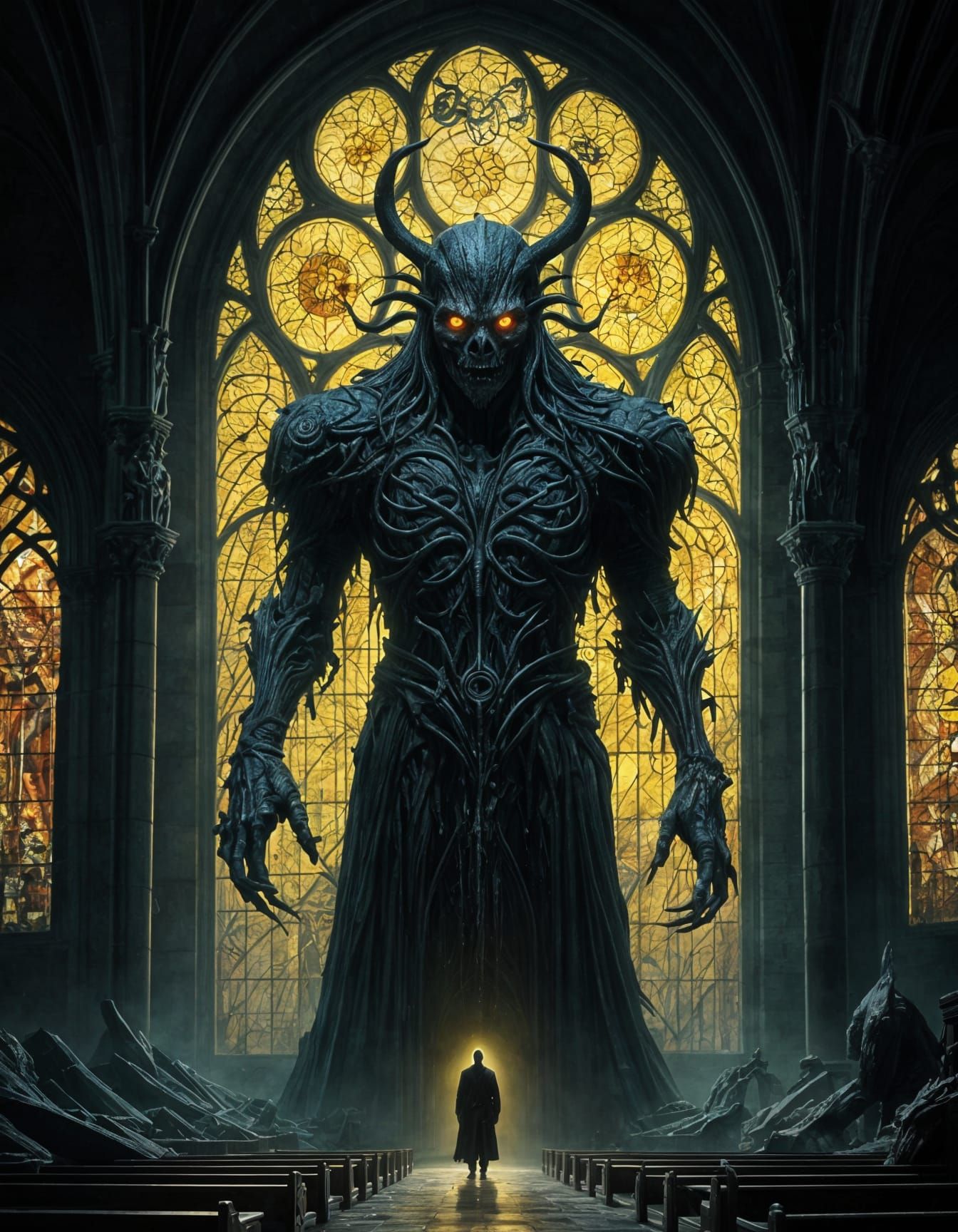 evil watcher of the cathedral