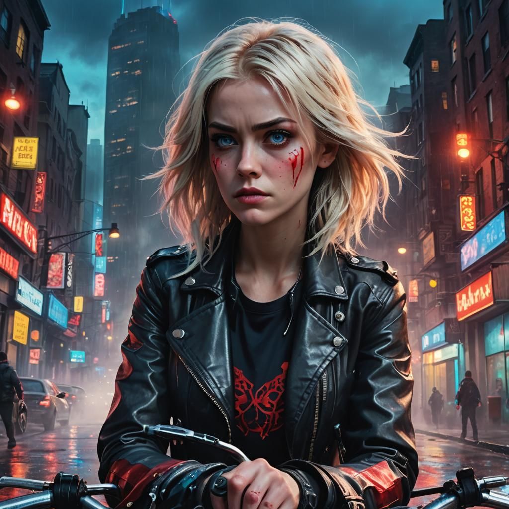 Alison at Beacon Hill in Matte Painting Style