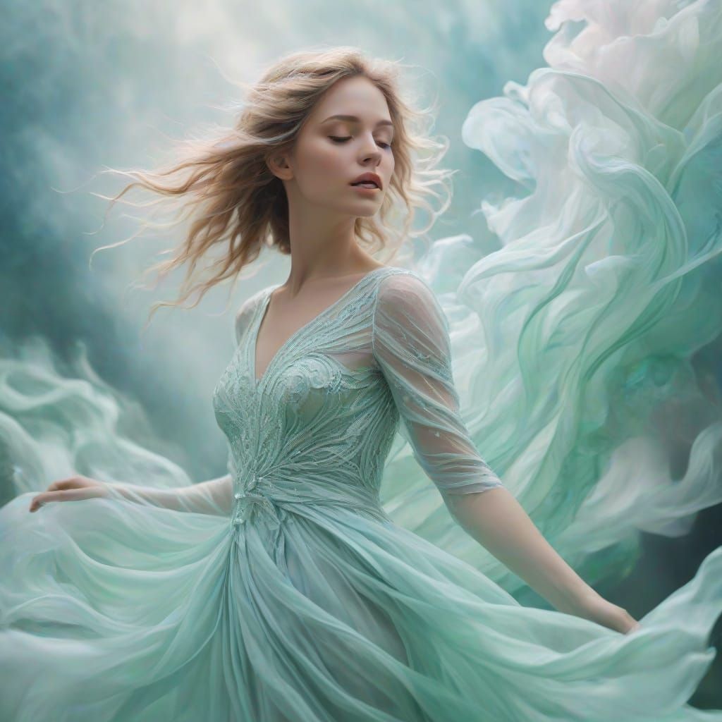 Ethereal Goddess in Pastel Hues, Inspired by Marozmaticka's ...