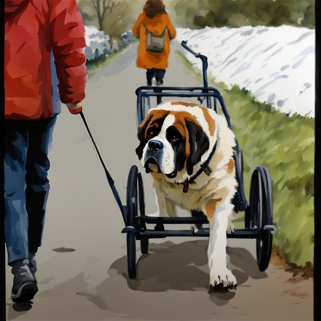 A Happy St. Bernard's Resilient Journey
