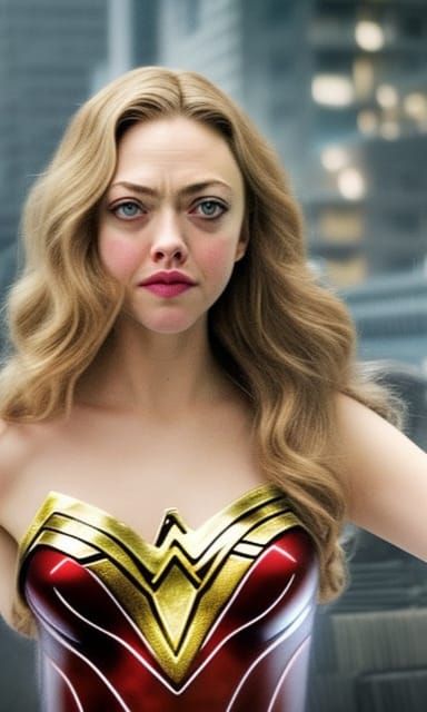 Woman Cosplaying as Wonder Woman