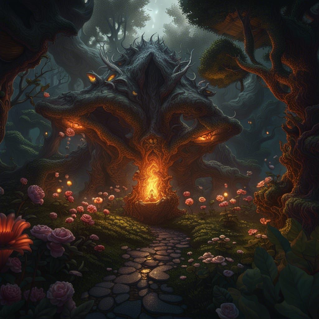 Dark Fantasy Secret Garden in Unreal Engine