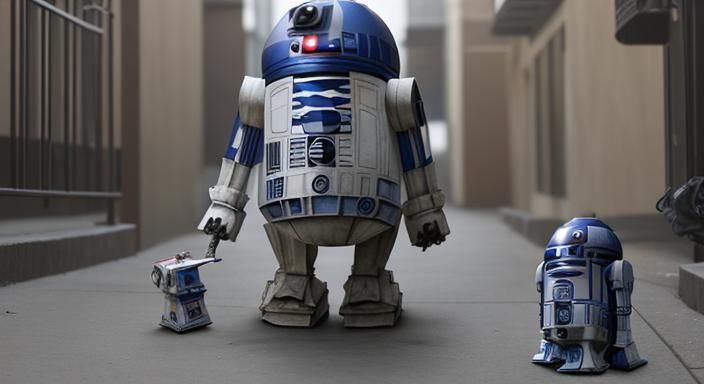 Gangster R2-D2 in the Hood