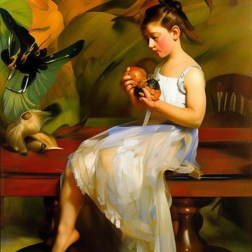 Classical Portraiture Meets Still Life in Unique Fusion