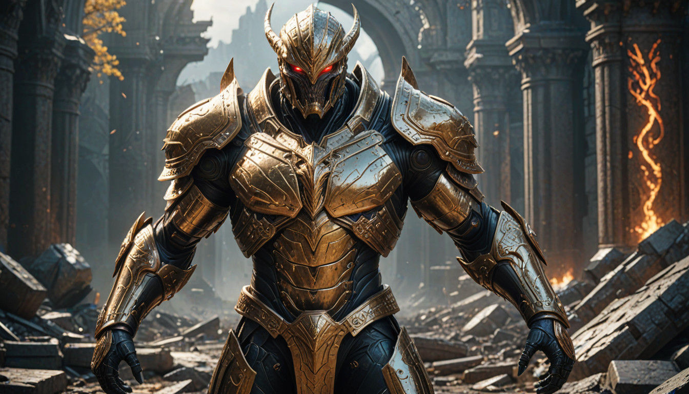 Mighty Alien Warlord Dominates Shattered Battlefield