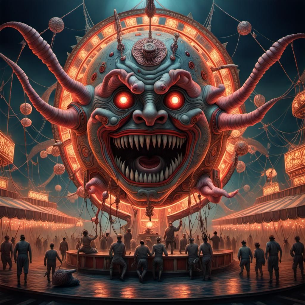 Satanic Circus of Hyperactive Fishermen: Sci-Fi Artwork