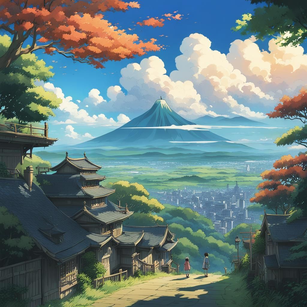 Anime Sky Inspired by Studio Ghibli