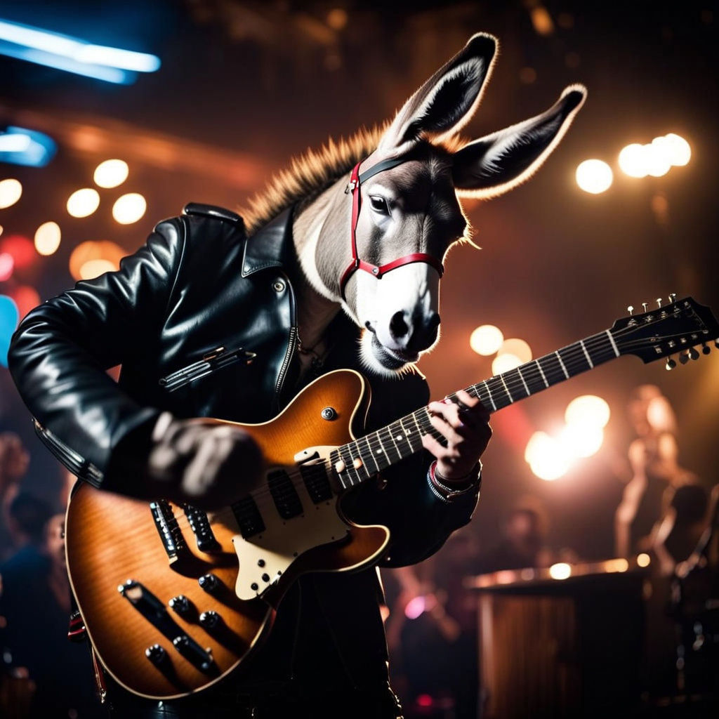 Donkey Rocks Nightclub with Electric Guitar