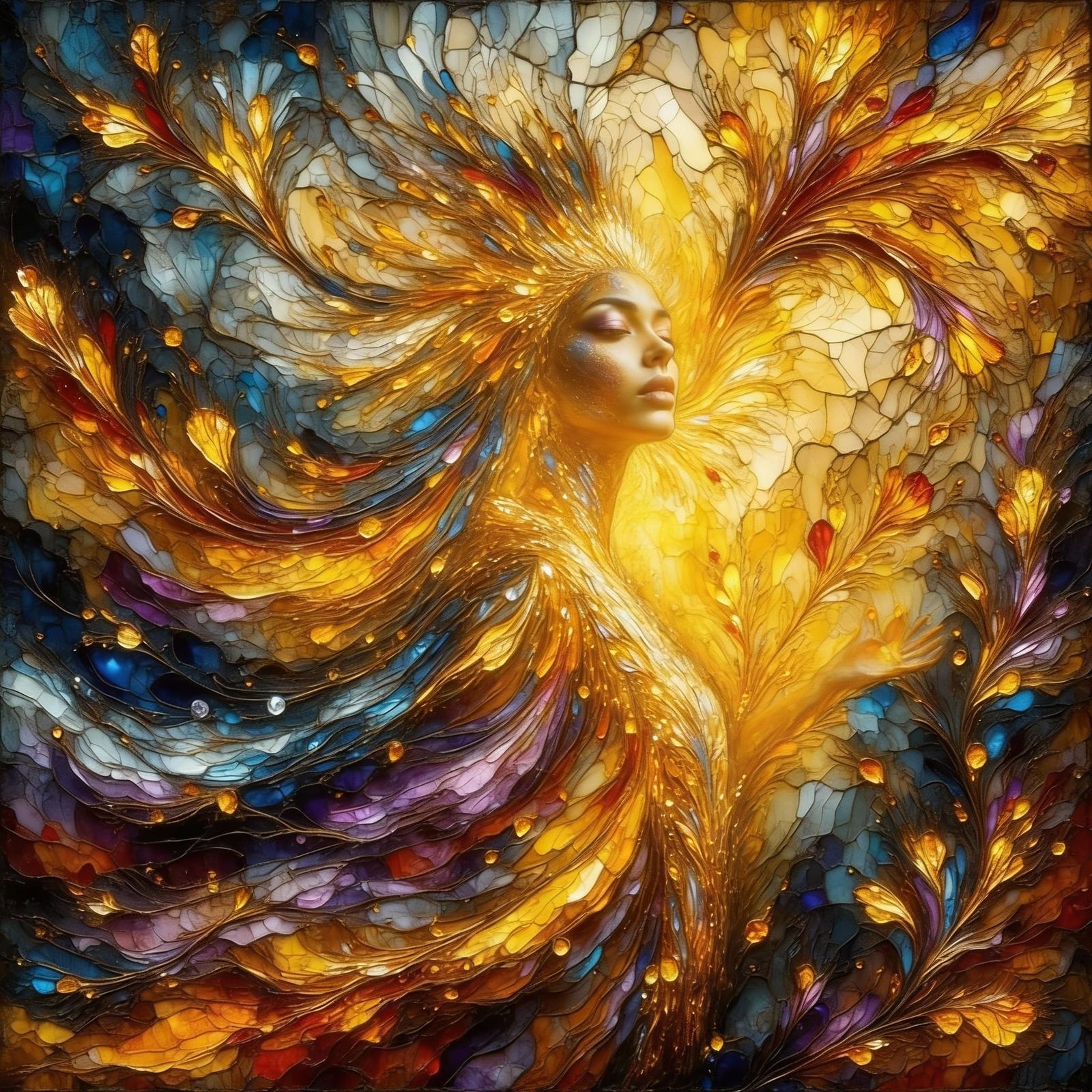 Antropomorphic Otter Expressing Goodness as Bosch-Inspired A...