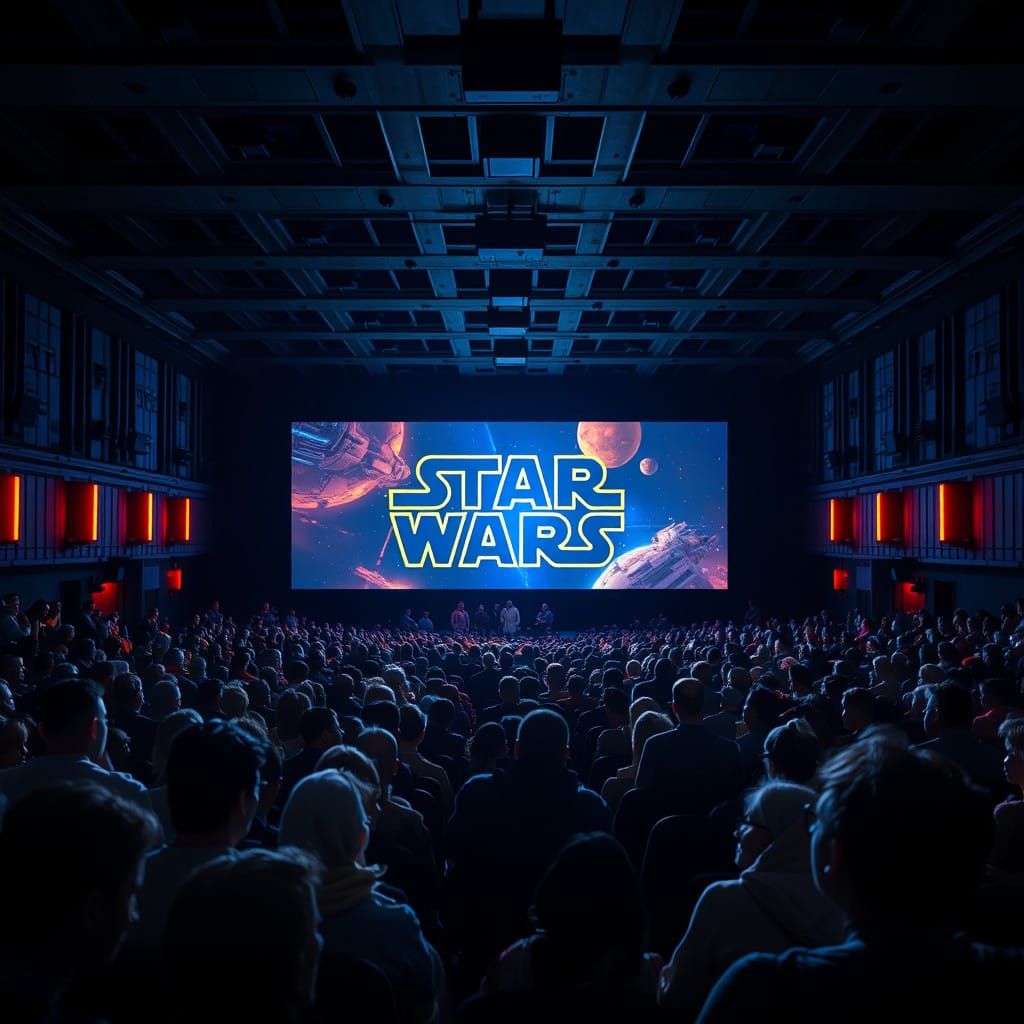 Cinematic Star Wars Theater Scene in Vibrant, 8K Detail