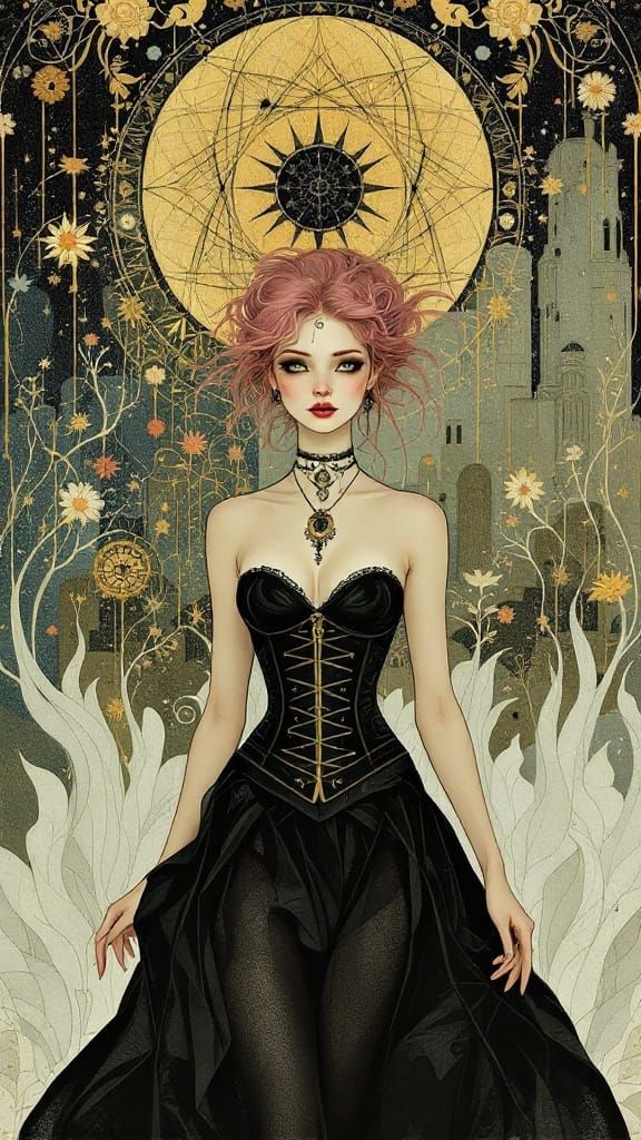 Ethereal Steampunk Siren in Victorian London