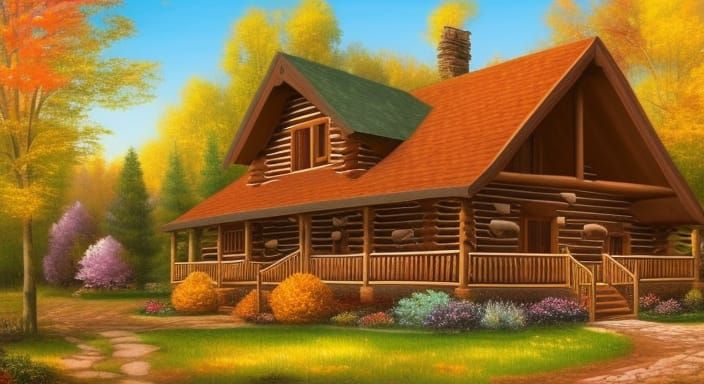 Autumnal Log Cabin #2 [Candyland]