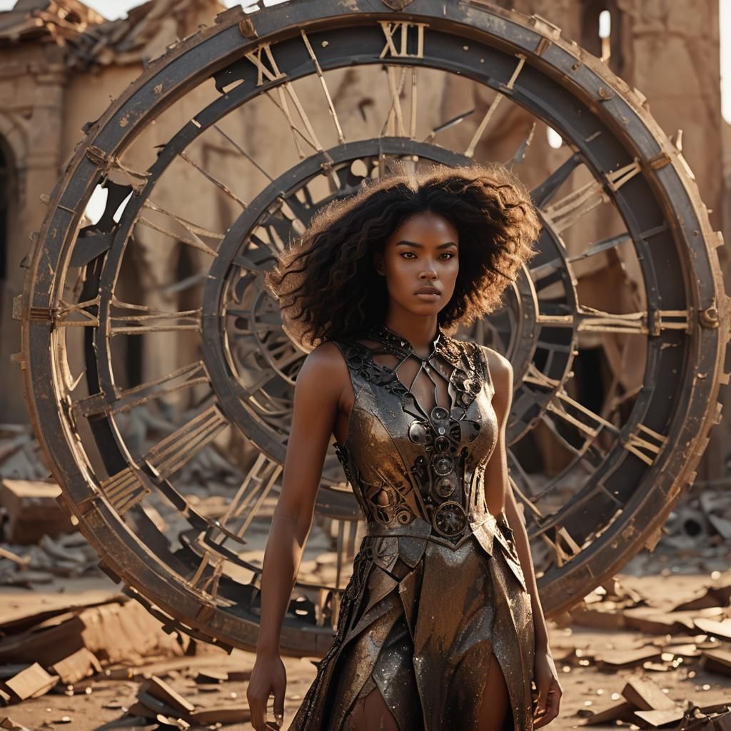 Model in Shattered Clock Film Still